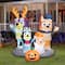 5.5" Airblown® Inflatable Halloween Bluey & Family Scene